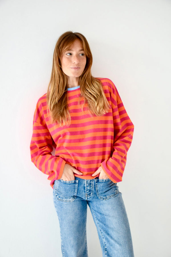 Núria Fuchsia And Orange T-Shirt