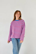 Núria Camiseta Celeste Y Fucsia