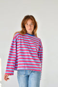Núria Camiseta Celeste Y Fucsia