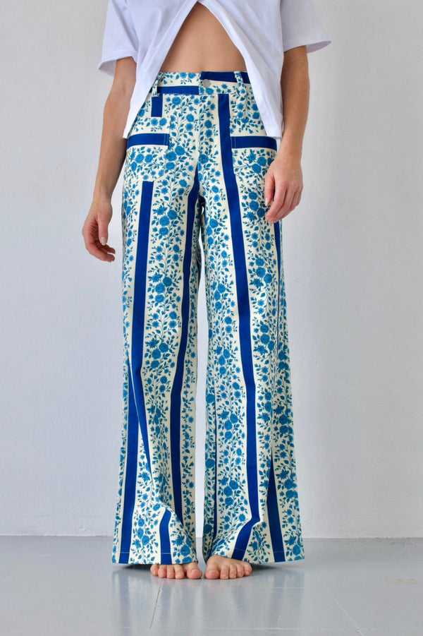 Jeans Valeria Flowers Blue