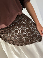 Foulard Dentelle Choco