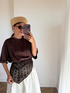 Foulard Dentelle Choco