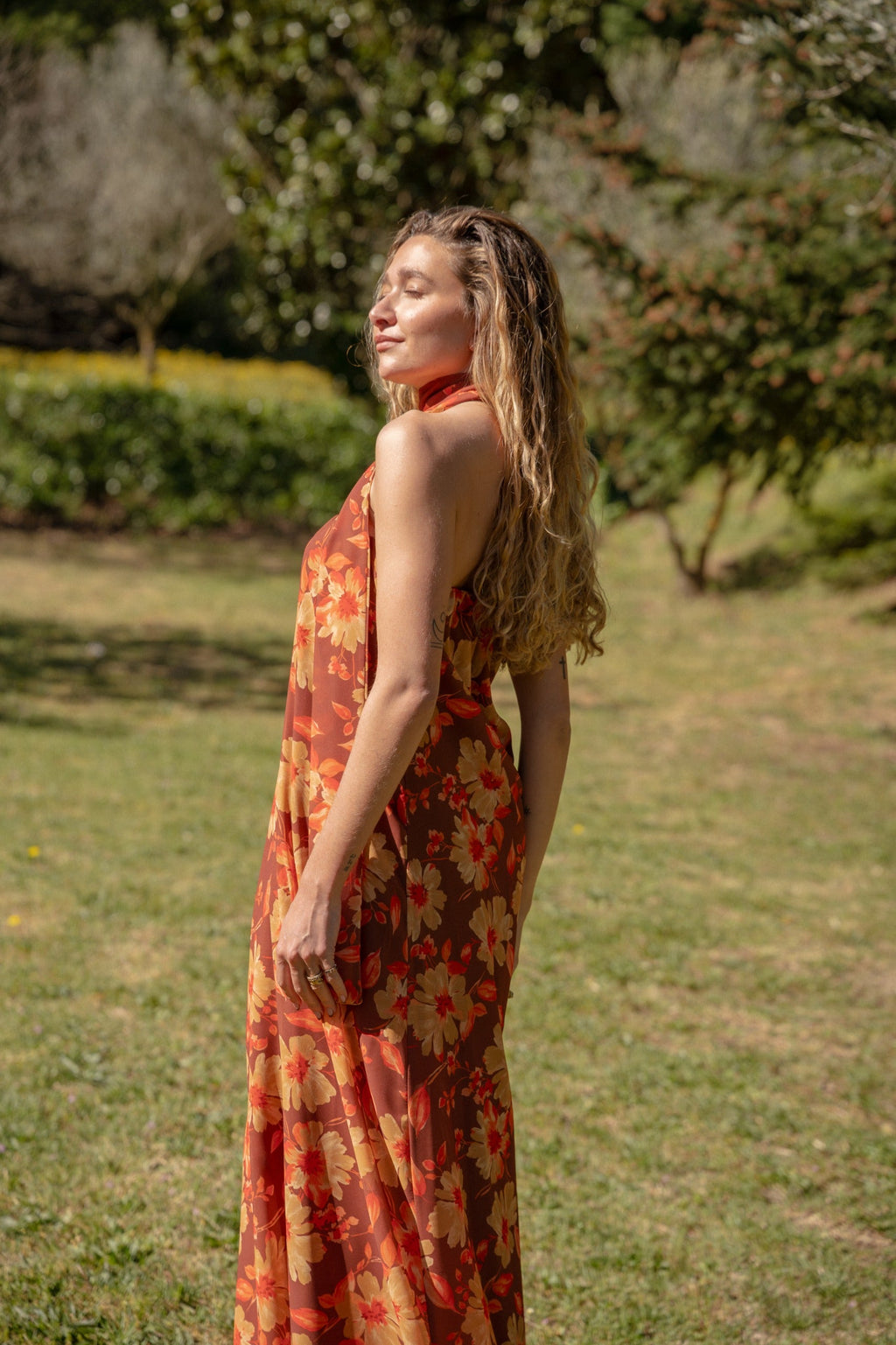 Sara Flores Dress Brown