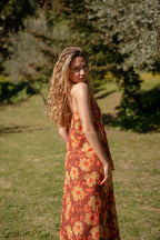 Sara Flores Dress Brown