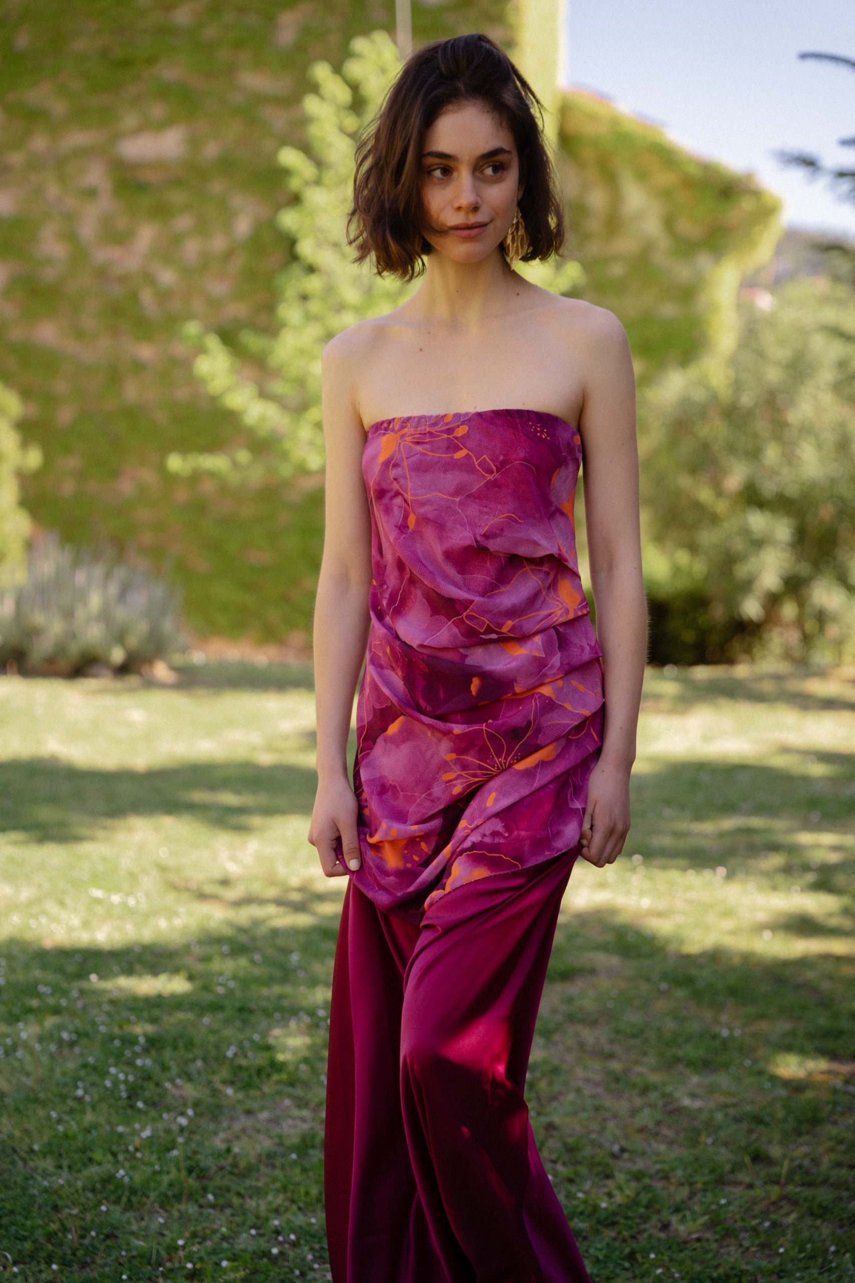 Vestido morado Iris