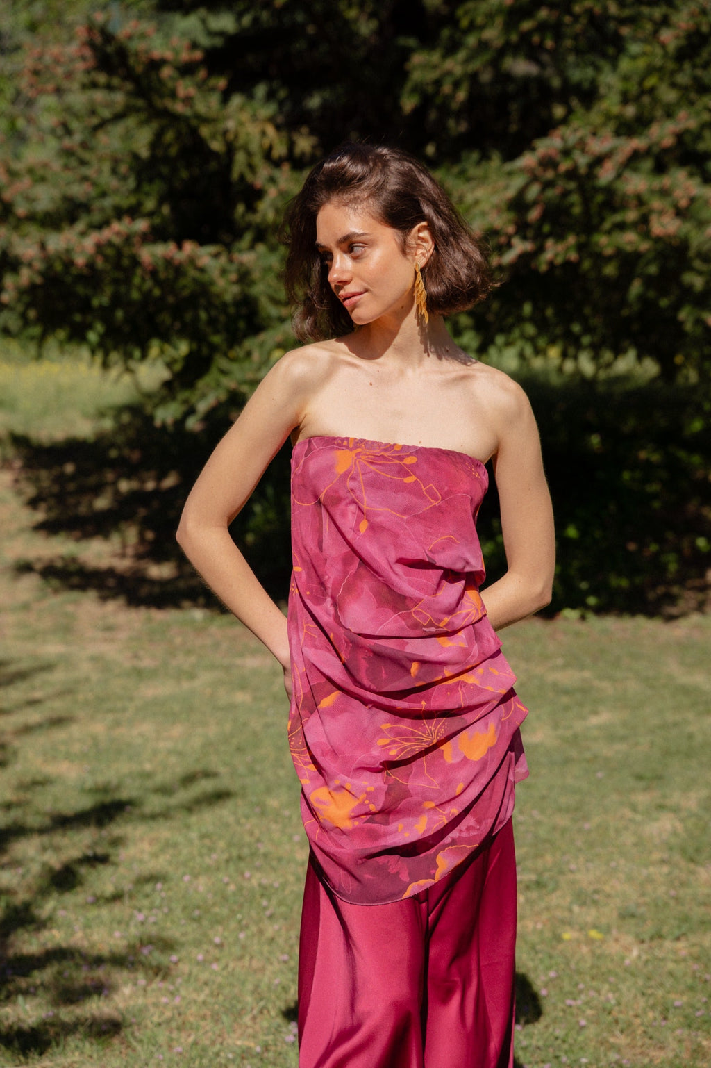 Vestido morado Iris