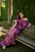 Jupe Jimena Réversible Bougainvillier Et Ocre