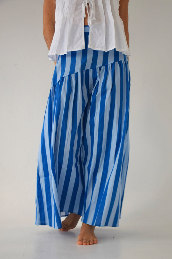 Falda Beth Rayas Azules
