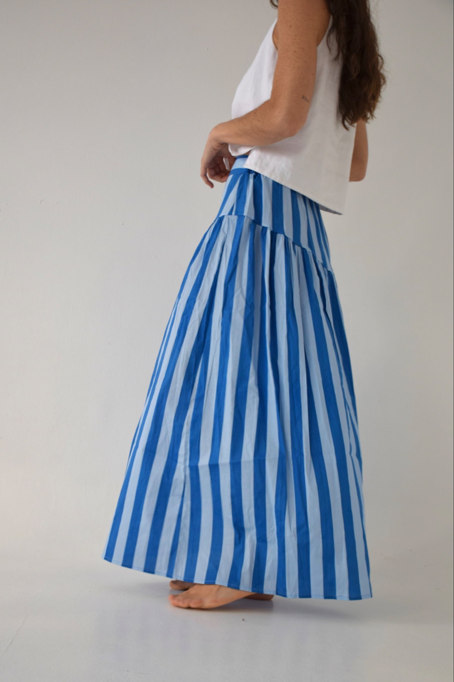 Jupe Beth Rayures Bleu
