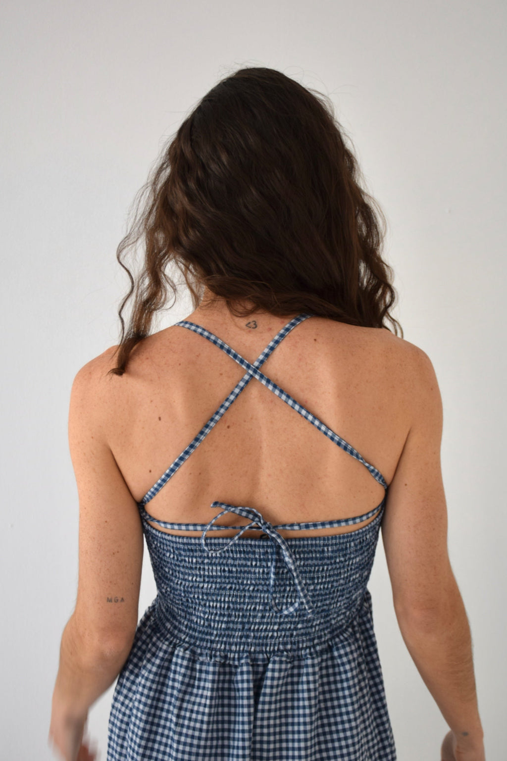 Gina Vichy Navy Dress