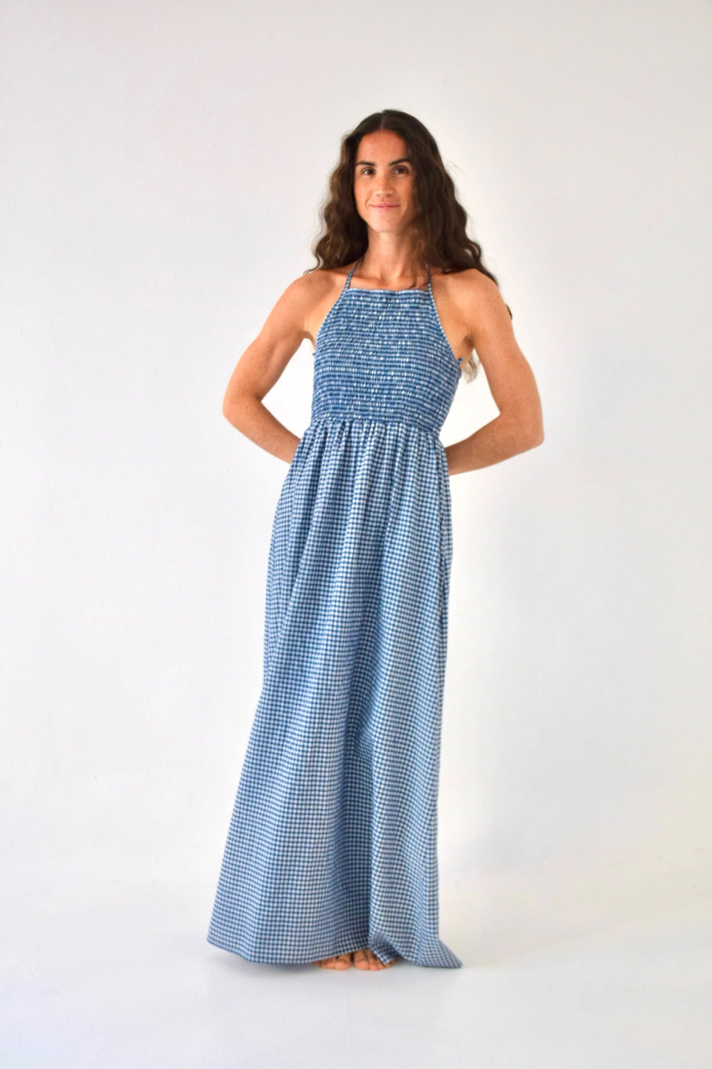Gina Vichy Navy Dress