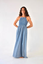 Gina Vichy Navy Dress