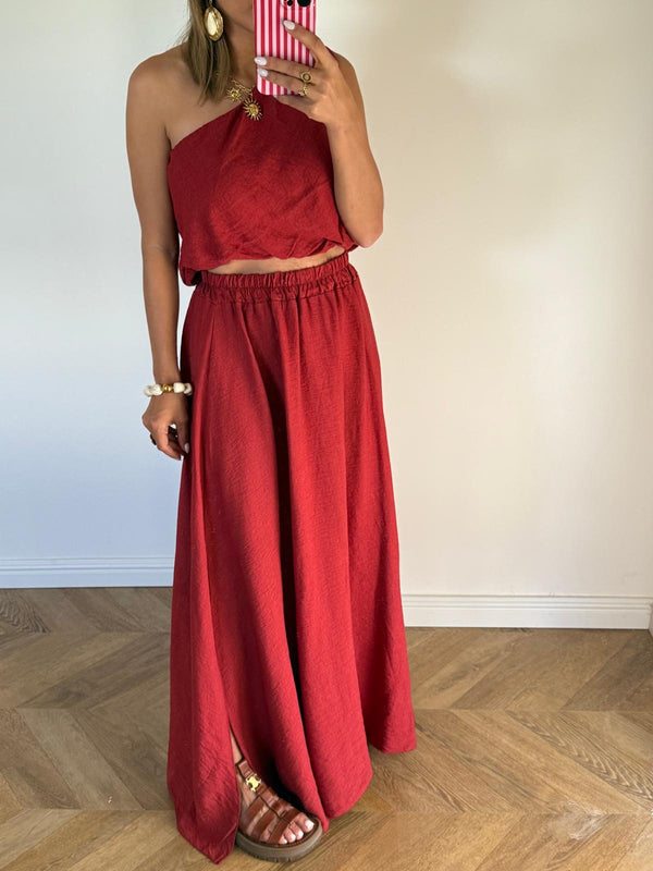 Conjunto Paloma Rojo