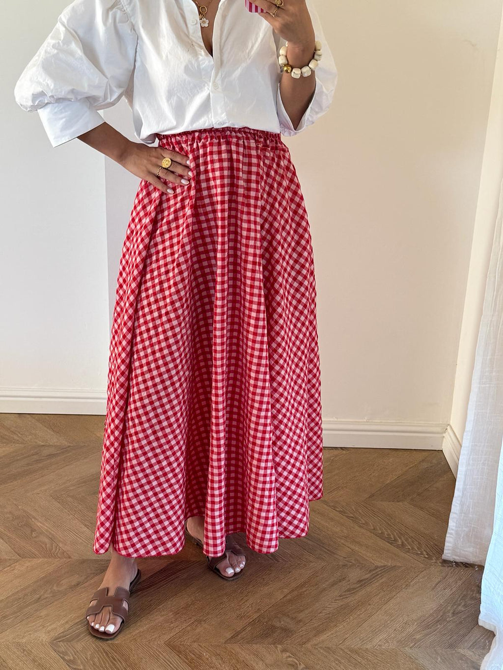 Cherry Red Skirt