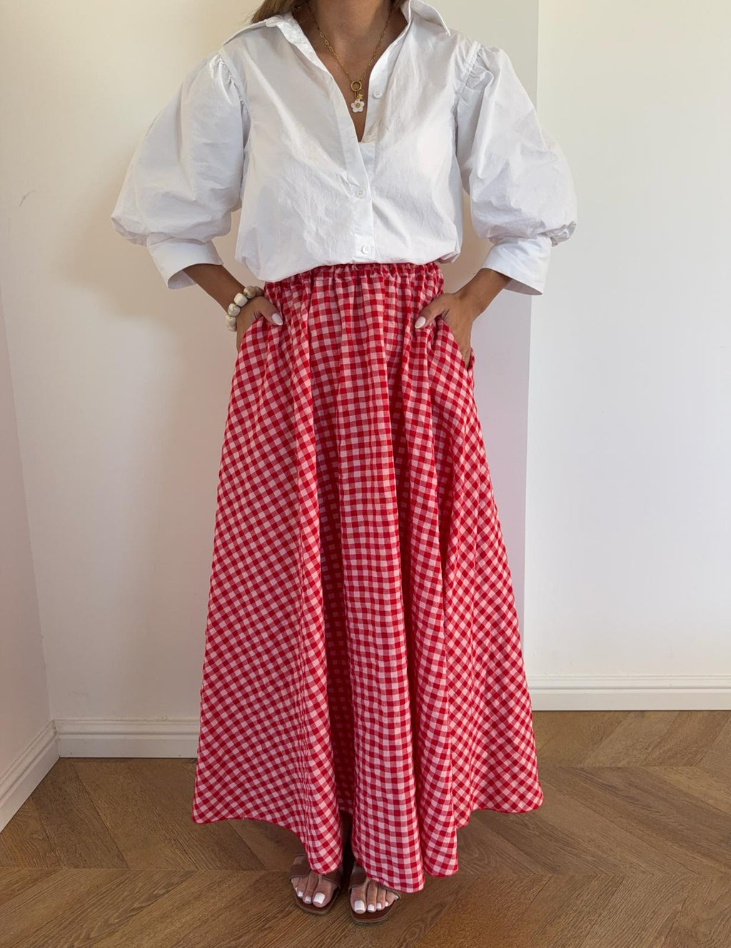 Cherry Red Skirt