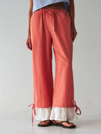 Claudia Vichy Orange Trousers