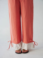 Claudia Vichy Orange Trousers