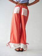 Claudia Vichy Orange Trousers