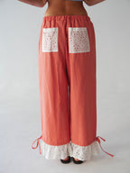 Claudia Vichy Orange Trousers