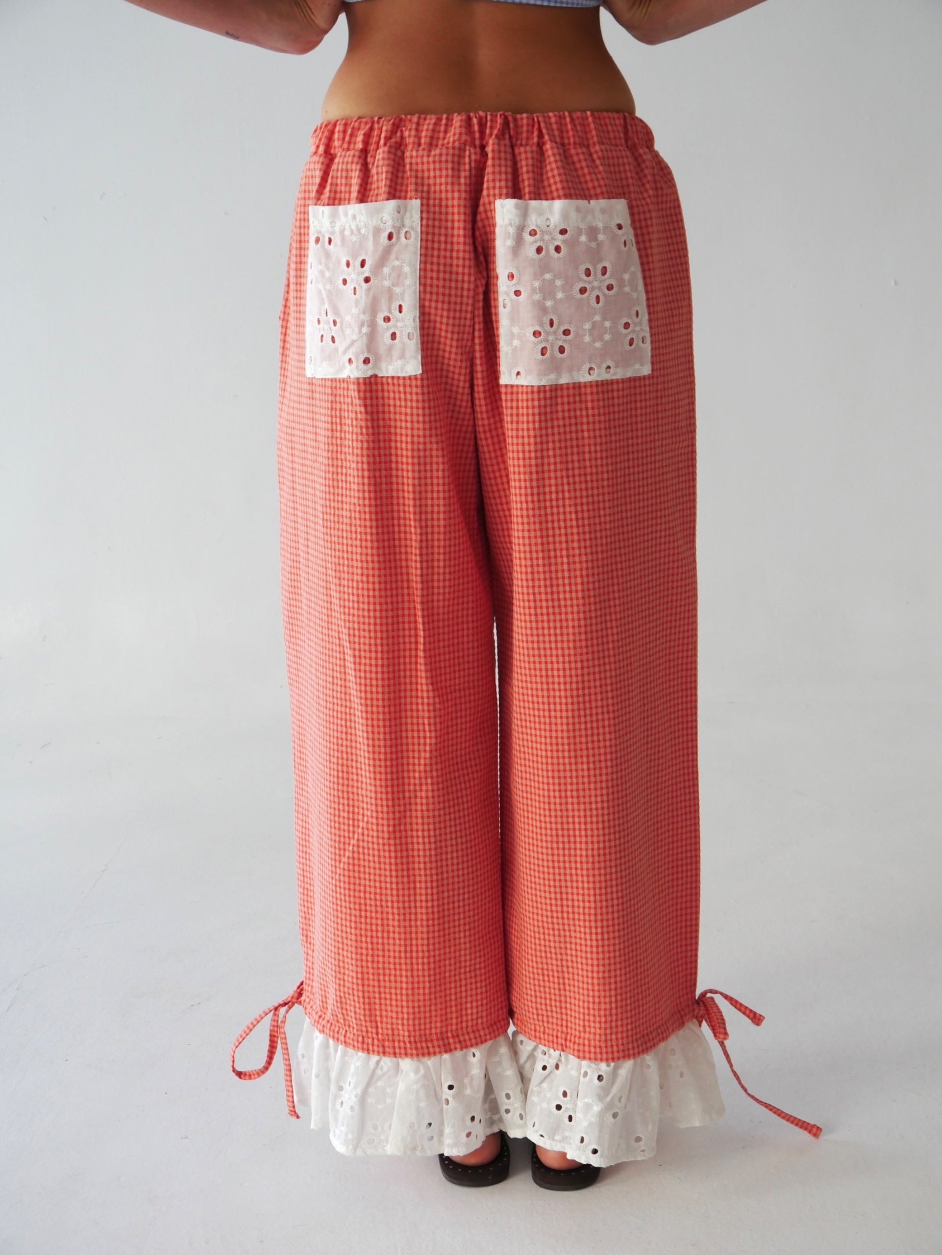 Claudia Vichy Orange Trousers