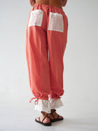 Claudia Vichy Orange Trousers