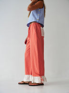 Claudia Vichy Orange Trousers