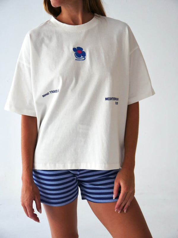 Camiseta Flor Mediterránea