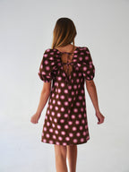 Robe Bruna Sol Marron Et Rose