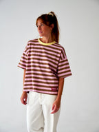 Camiseta Nunu marrón y rosa
