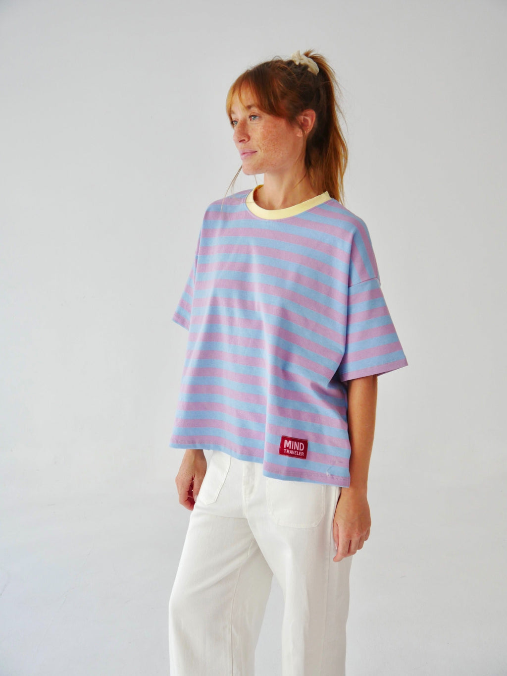 Camiseta Nunu Lila Y Azul Cielo