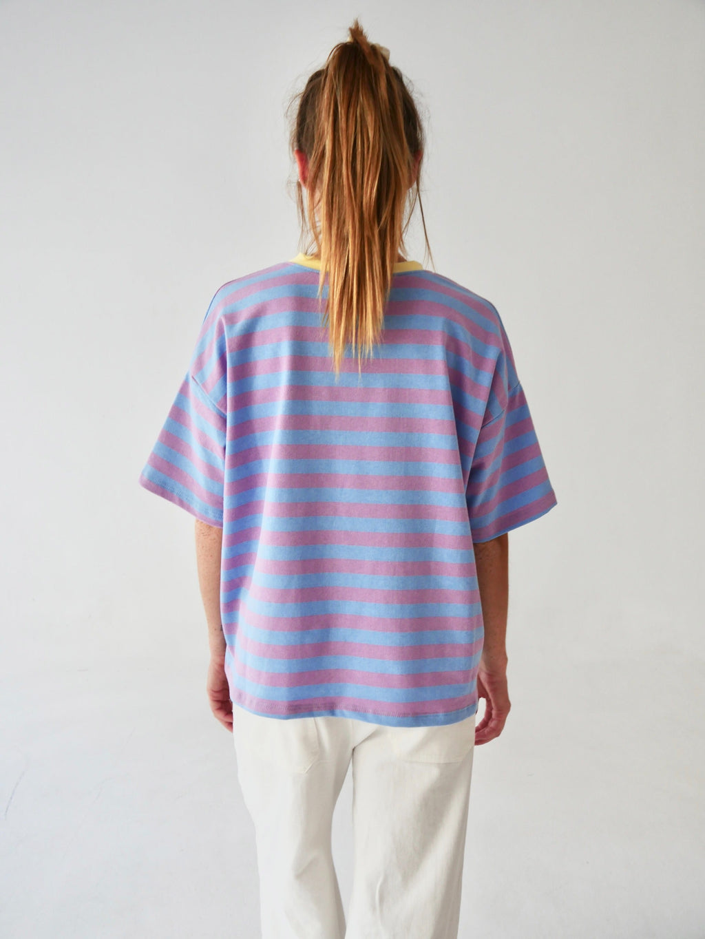 Camiseta Nunu Lila Y Azul Cielo