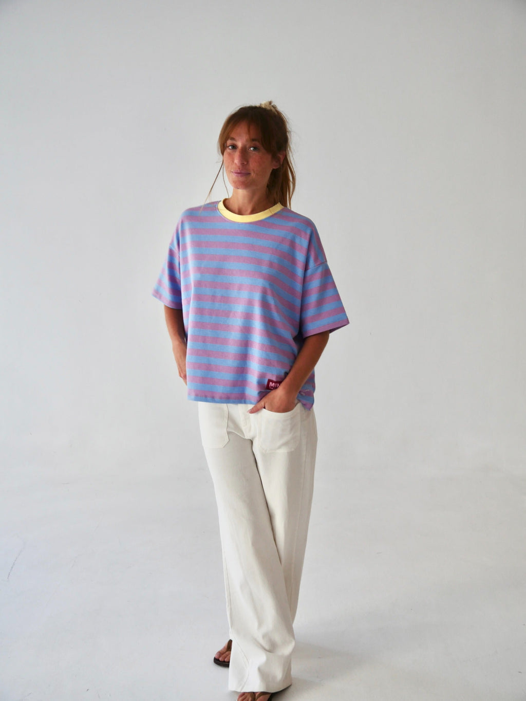 Camiseta Nunu Lila Y Azul Cielo