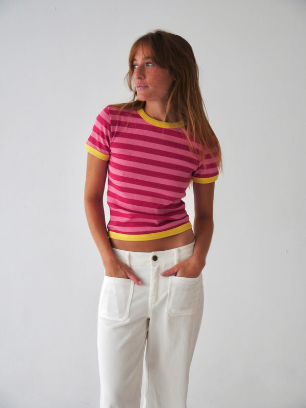 Top Tiara Rosa Y Fucsia