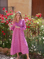 Vestido Allegra Púrpura Diamante