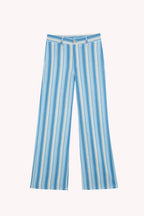 Ana Blue Linen Trousers