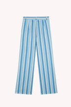 Ana Blue Linen Trousers