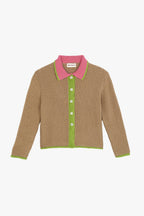 Tina Cotton Beige Cardigan