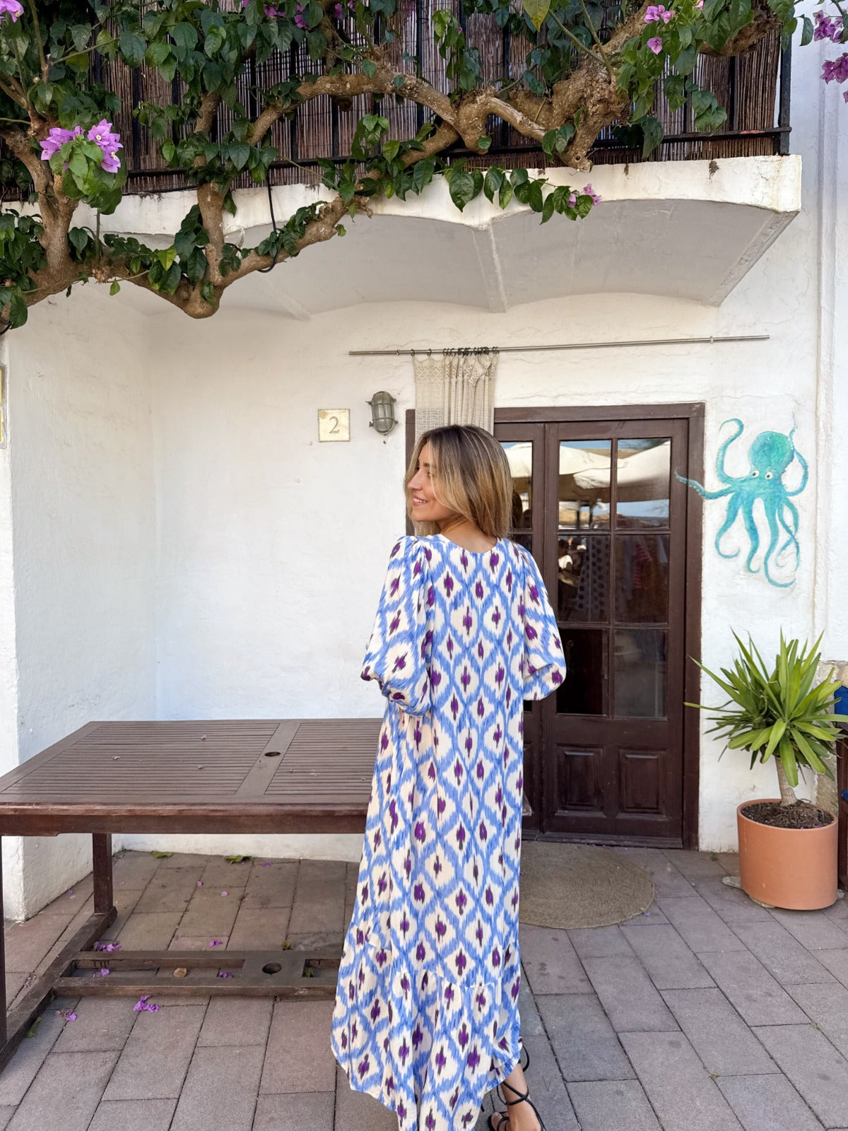 Vestido Mica Azul