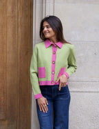 Green Dahlia Cardigan