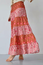 Orange Boho Skirt