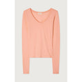 T-Shirt Col V - Flamant Rose - Femme