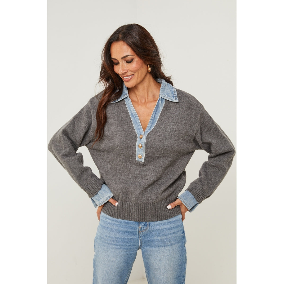 Sweter – Szary
