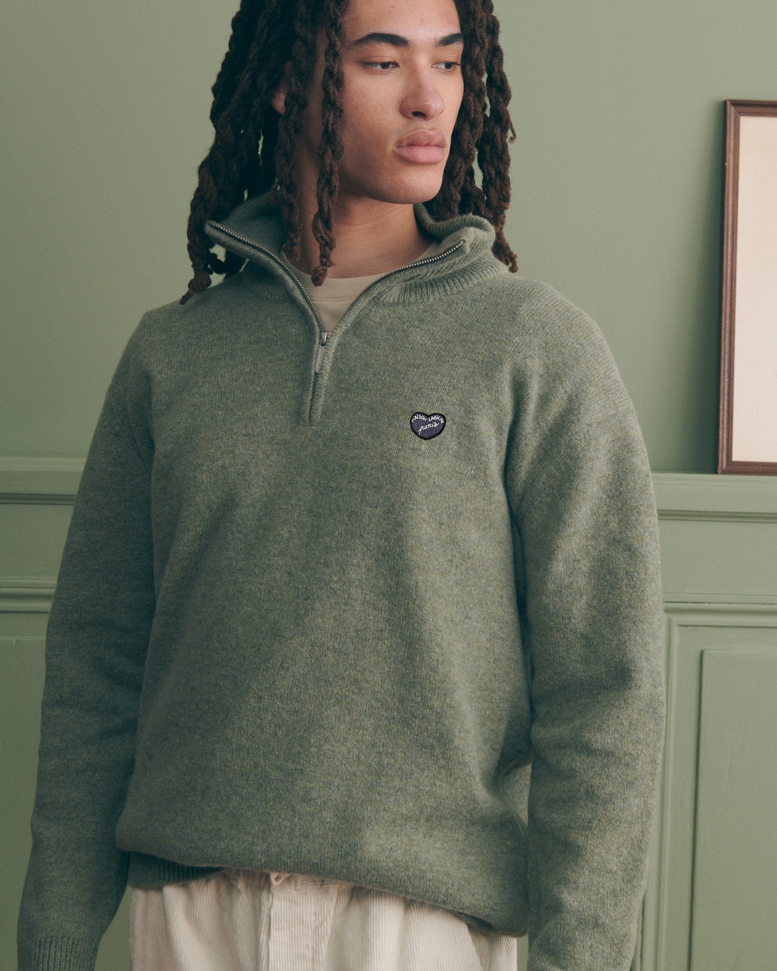 "Patch Coeur" Delépine Lambswool Sweater