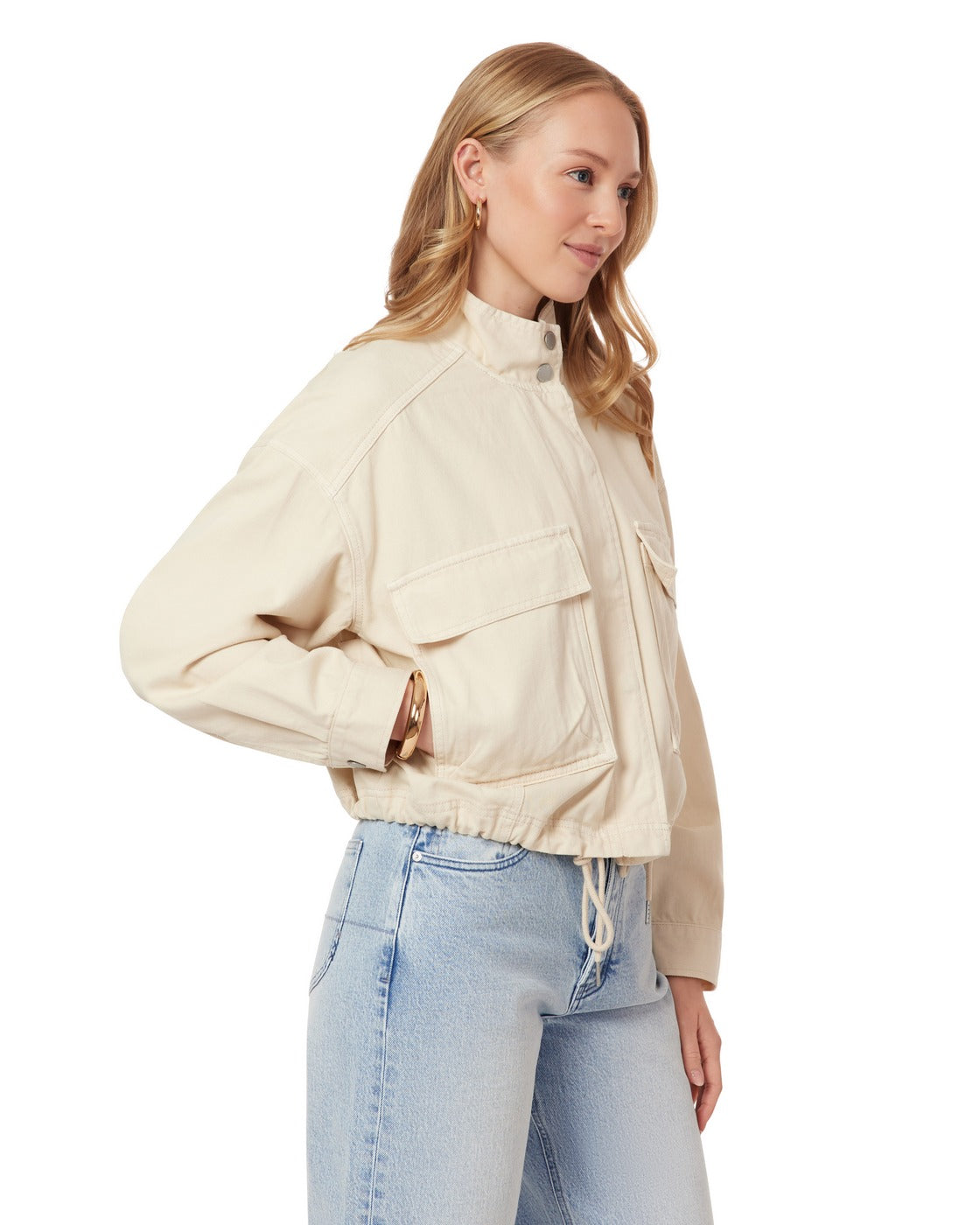 Kort utilityjakke - WhiteCap Grey