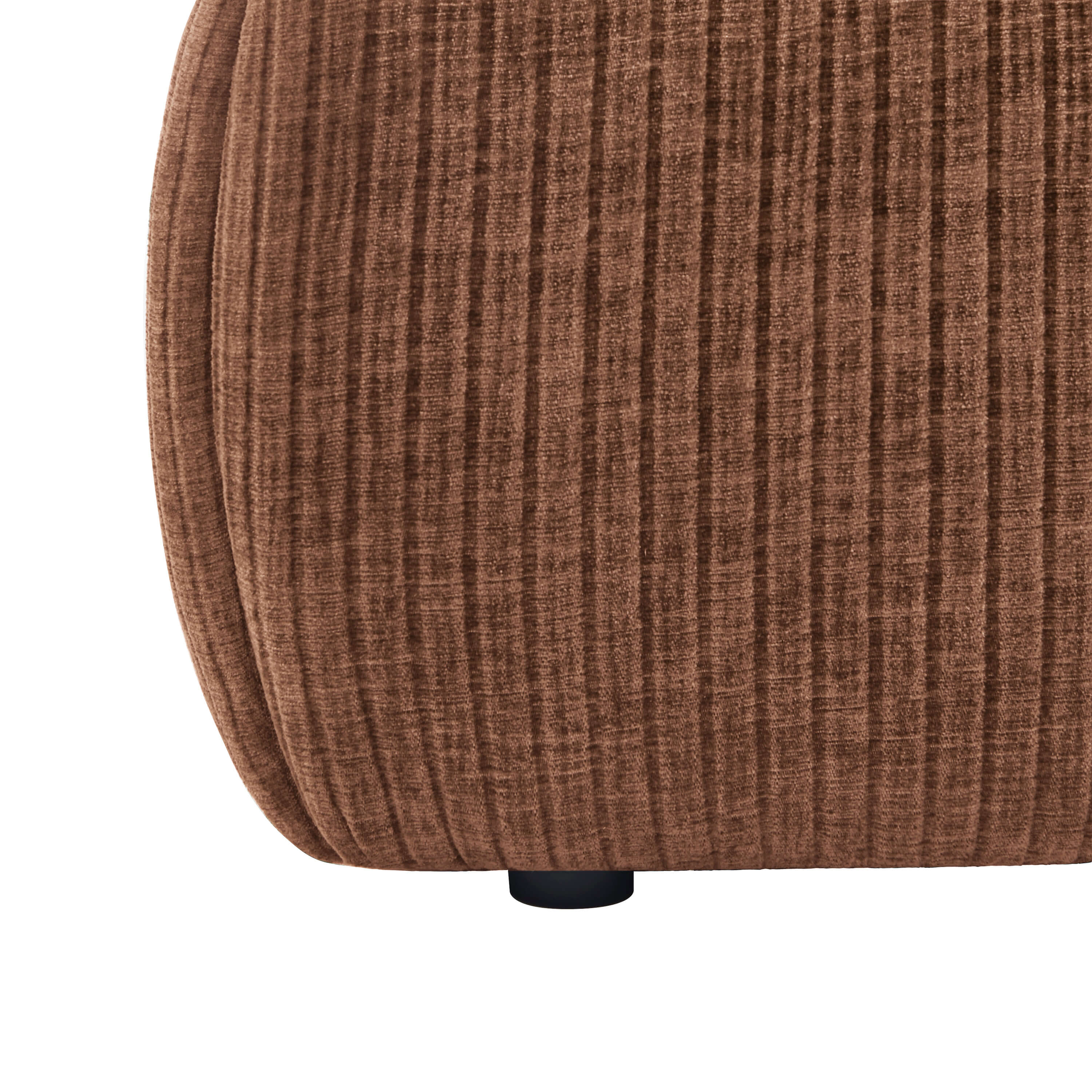 Yoka - Bed - Bouclette - Brown And Black Metal Legs