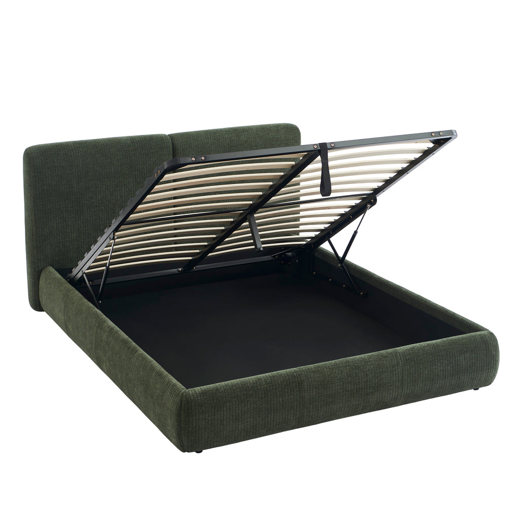 Yoka - Bed - Corduroy Velvet - Green