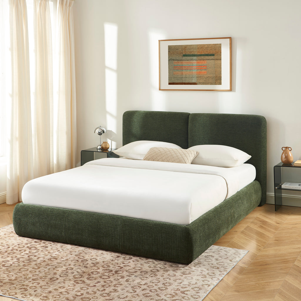 Yoka - Bed - Corduroy Velvet - Green
