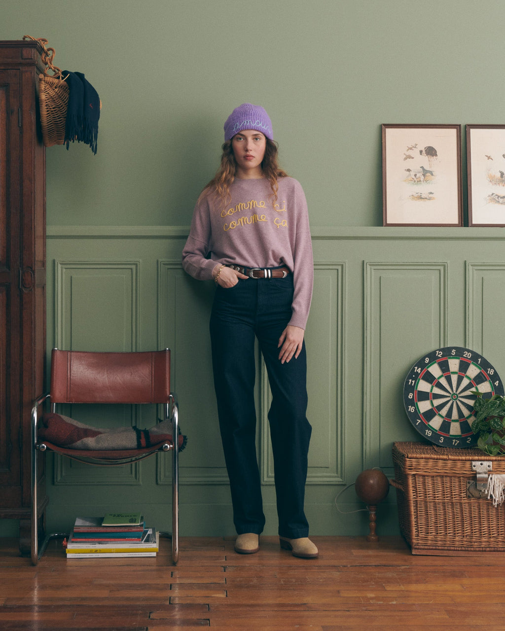 "Over The Rainbow" Buzelin Cashmere Sweater