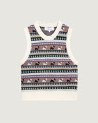 Pull "Jacquard Chiens" Lafay Merino Wool