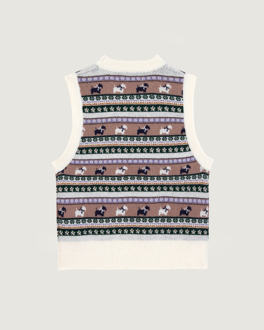 Pull "Jacquard Chiens" Lafay Merino Wool